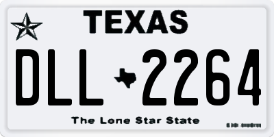 TX license plate DLL2264