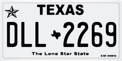 TX license plate DLL2269