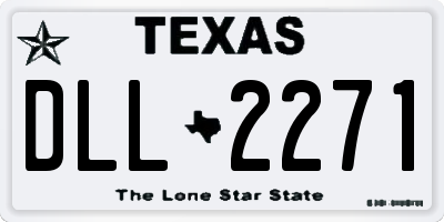 TX license plate DLL2271