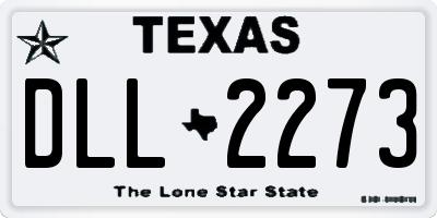 TX license plate DLL2273