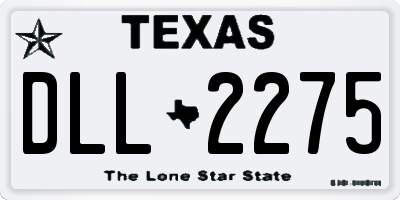 TX license plate DLL2275