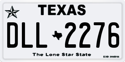 TX license plate DLL2276