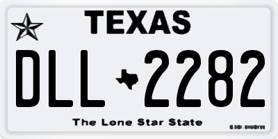 TX license plate DLL2282
