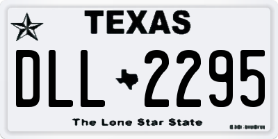 TX license plate DLL2295