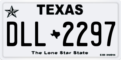 TX license plate DLL2297