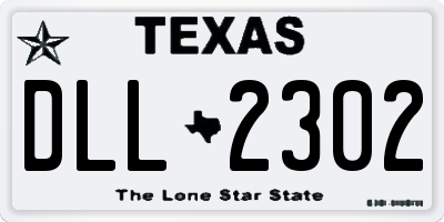 TX license plate DLL2302
