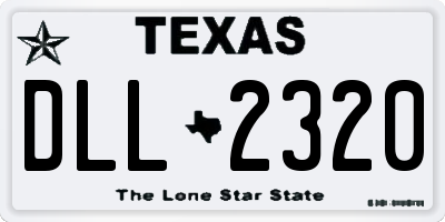 TX license plate DLL2320