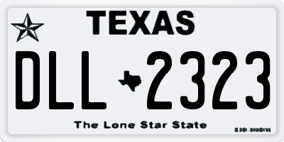 TX license plate DLL2323