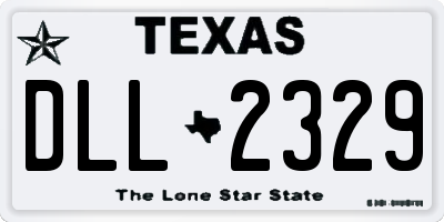 TX license plate DLL2329