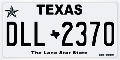 TX license plate DLL2370