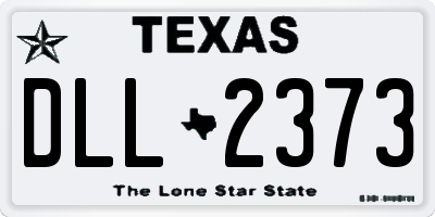 TX license plate DLL2373