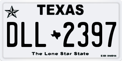 TX license plate DLL2397