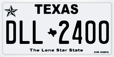 TX license plate DLL2400