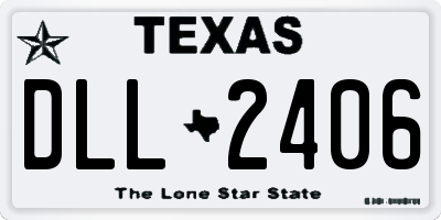 TX license plate DLL2406