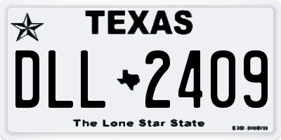 TX license plate DLL2409
