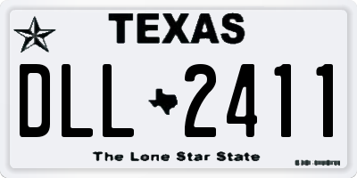TX license plate DLL2411