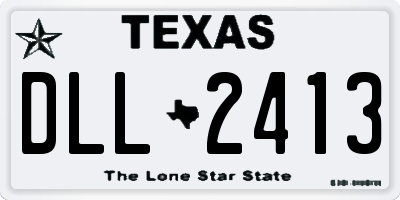 TX license plate DLL2413