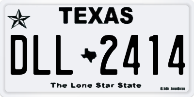 TX license plate DLL2414