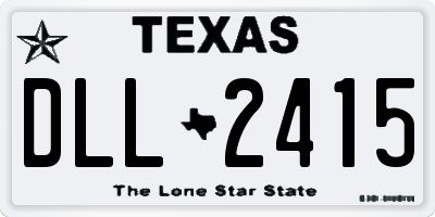 TX license plate DLL2415