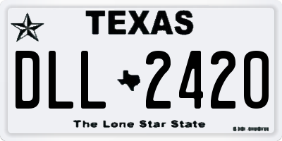 TX license plate DLL2420