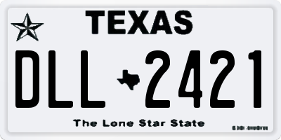 TX license plate DLL2421