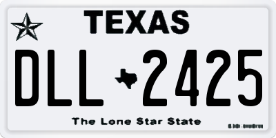 TX license plate DLL2425