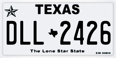 TX license plate DLL2426