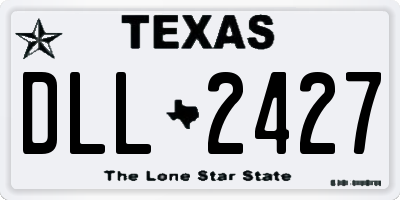 TX license plate DLL2427