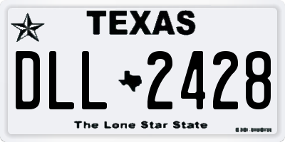 TX license plate DLL2428