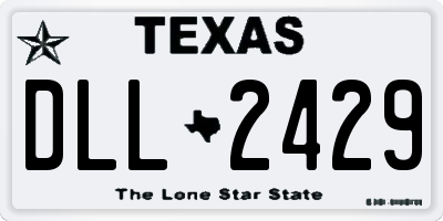 TX license plate DLL2429
