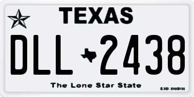 TX license plate DLL2438