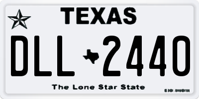 TX license plate DLL2440