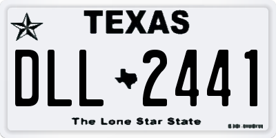 TX license plate DLL2441