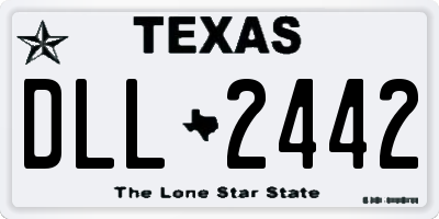 TX license plate DLL2442