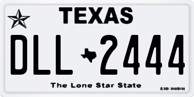TX license plate DLL2444