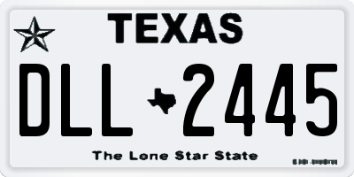 TX license plate DLL2445
