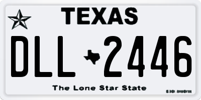 TX license plate DLL2446