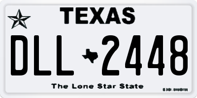 TX license plate DLL2448