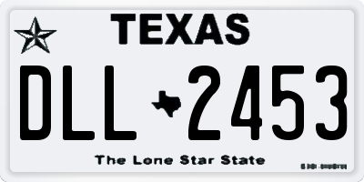 TX license plate DLL2453
