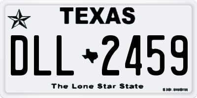 TX license plate DLL2459