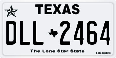 TX license plate DLL2464