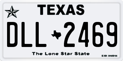 TX license plate DLL2469