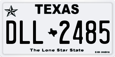 TX license plate DLL2485