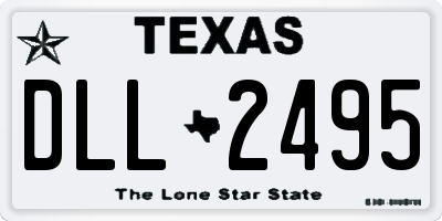 TX license plate DLL2495