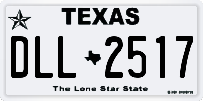 TX license plate DLL2517