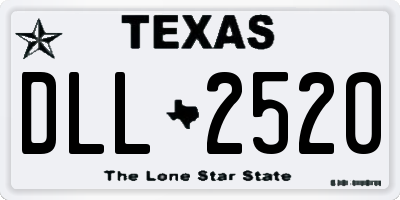 TX license plate DLL2520