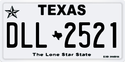TX license plate DLL2521