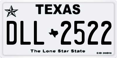 TX license plate DLL2522