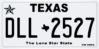 TX license plate DLL2527