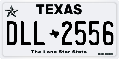 TX license plate DLL2556